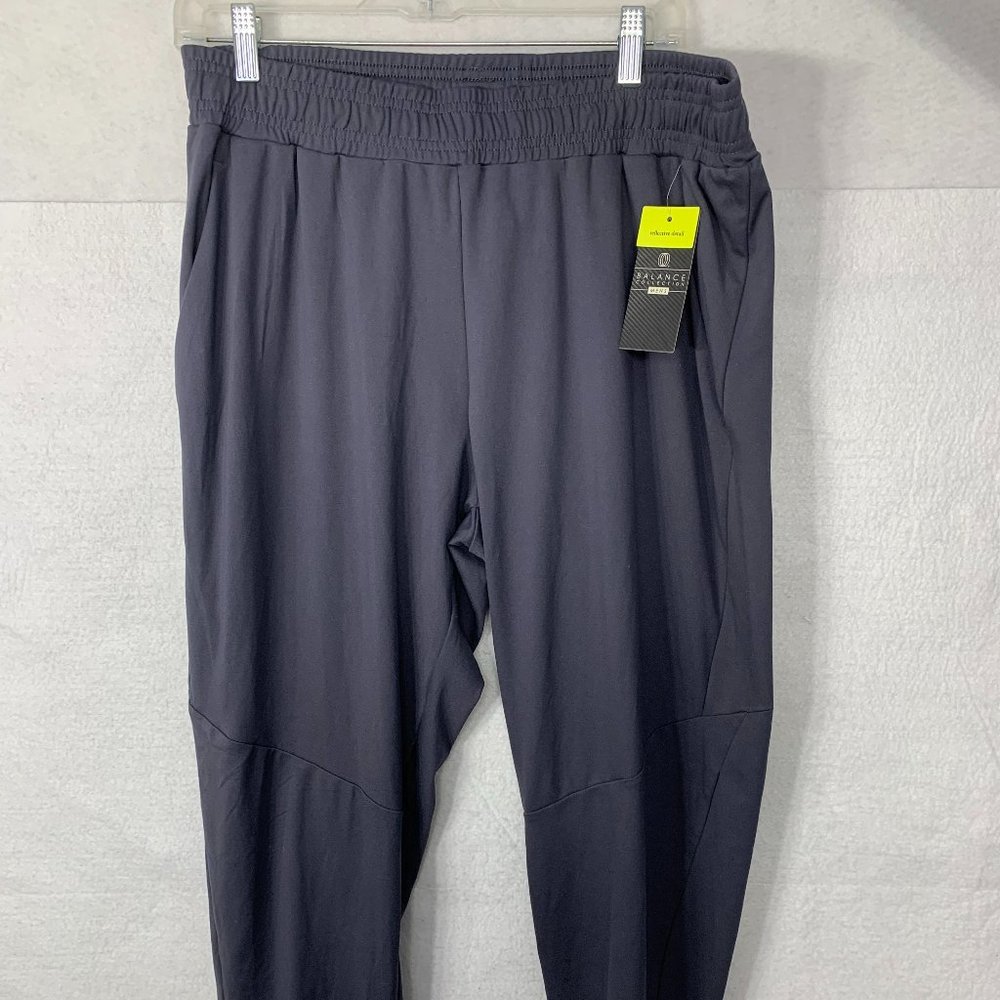 Balance Collection Men's Size Large Athletic/Jogger Pant Gray Adjustable Waist